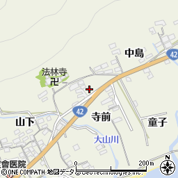 愛知県田原市越戸町寺前周辺の地図