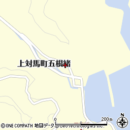 長崎県対馬市上対馬町五根緒358周辺の地図