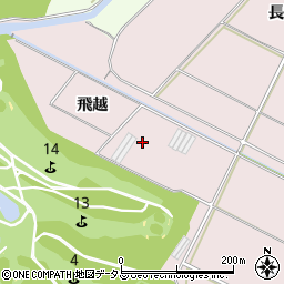 愛知県田原市伊良湖町飛越周辺の地図