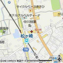 三重スバル自動車松阪店周辺の地図