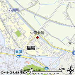 中津会館周辺の地図