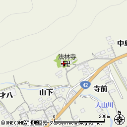 愛知県田原市越戸町大山周辺の地図