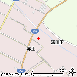 愛知県田原市伊良湖町赤土周辺の地図