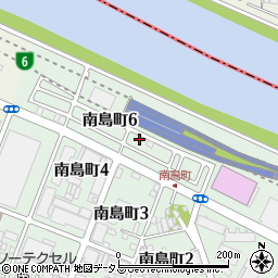 大阪府堺市堺区南島町6丁周辺の地図