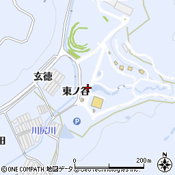 愛知県田原市和地町東ノ谷周辺の地図