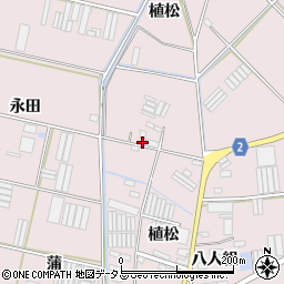 愛知県田原市堀切町植松15周辺の地図