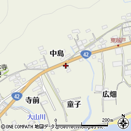 愛知県田原市越戸町童子周辺の地図