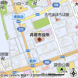 井原市役所周辺の地図