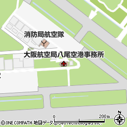 八尾空港周辺の地図