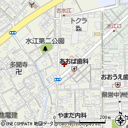 晴れの国岡山農業協同組合　中洲支店周辺の地図