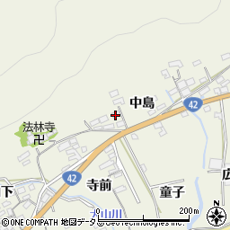 愛知県田原市越戸町中島周辺の地図