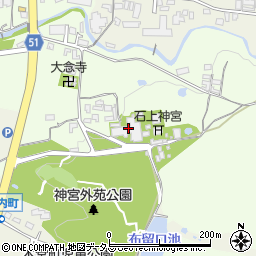 奈良県天理市布留町384周辺の地図