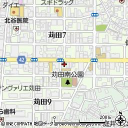 住吉消防署苅田出張所周辺の地図