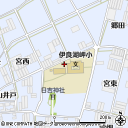 愛知県田原市小塩津町宮構周辺の地図