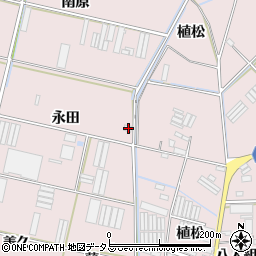 愛知県田原市堀切町（永田）周辺の地図