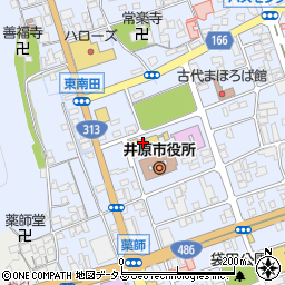 井原市立田中美術館周辺の地図