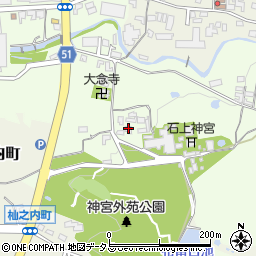 奈良県天理市布留町278周辺の地図
