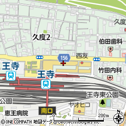 鶴橋風月 りーべる王寺店周辺の地図