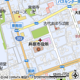 井原市役所教育委員会　教育総務課周辺の地図