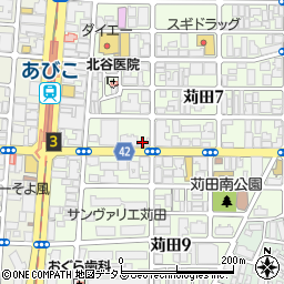 セブンイレブン地下鉄あびこ駅東店周辺の地図