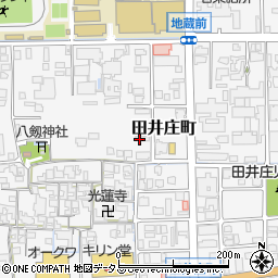 奈良県天理市田井庄町周辺の地図