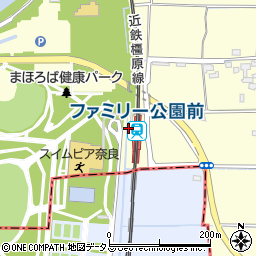 ファミリー公園前駅周辺の地図