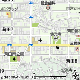 大阪府大阪市住吉区苅田6丁目18周辺の地図
