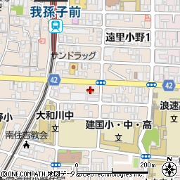 ファミリーマート遠里小野二丁目店周辺の地図
