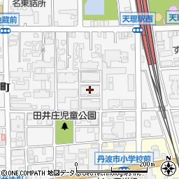 天理教　五條大教会信者詰所周辺の地図