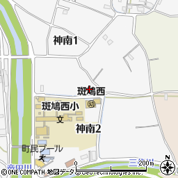奈良県生駒郡斑鳩町神南周辺の地図