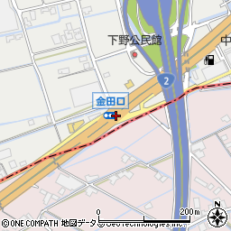 金田口周辺の地図