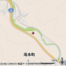 奈良県天理市滝本町周辺の地図