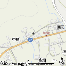 愛知県田原市越戸町（立岩）周辺の地図