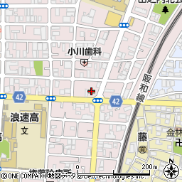 セブンイレブン大阪山之内１丁目店周辺の地図