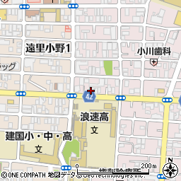 中西学生服店周辺の地図