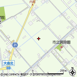 岡山県岡山市南区内尾周辺の地図