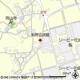 米持公民館周辺の地図