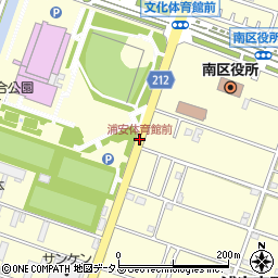 浦安体育館前周辺の地図