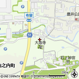 奈良県天理市布留町240周辺の地図