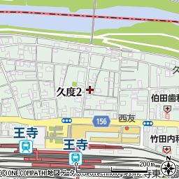 プランドール王寺周辺の地図