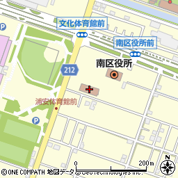 岡山市南消防署周辺の地図