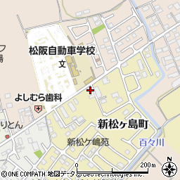 三重県松阪市新松ヶ島町185周辺の地図