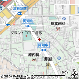 倉敷警察署阿知交番周辺の地図