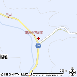 伊賀市高尾地区市民センター周辺の地図