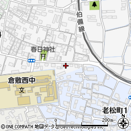 岡山県倉敷市日吉町390-7周辺の地図
