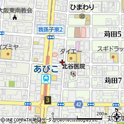 じゃんぼ總本店　あびこ駅前店周辺の地図