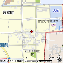 奈良県大和郡山市宮堂町17周辺の地図
