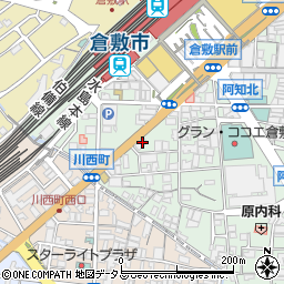 日産レンタカー倉敷駅前店周辺の地図