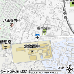 岡山県倉敷市日吉町224周辺の地図