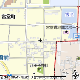 奈良県大和郡山市宮堂町16周辺の地図